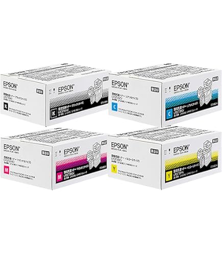 【未開封品】EPSON 純正 環境推進トナー LPC3T38 4色セット エプソン（EPSON） LPC3T38MV 純正品 環境推進トナー マゼンタ